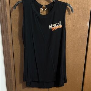Harley-Davidson Black and Orange Muscle Tee